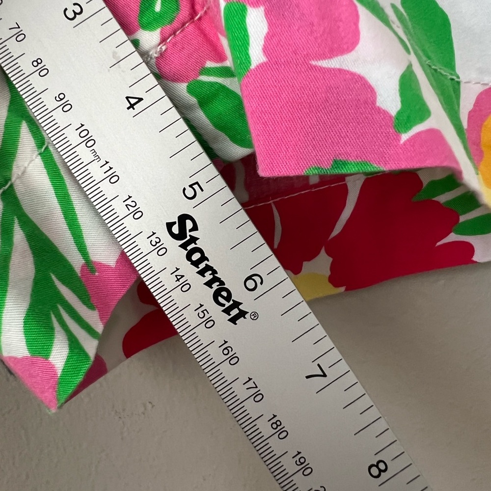 Lilly Pulitzer Floral Print Cotton Shorts in Pink, Green, Yellow, Red, Blue - Picture 4 of 9
